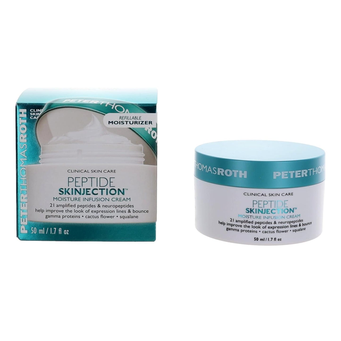 Peter Thomas Roth Peptide Skinjection, 1.7oz Refillable Moisture Infusion Cream